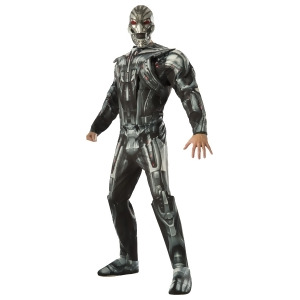 Adult's Mens Deluxe Marvel Avengers 2 Ultron Villain Robot Costume - Mens X-Large (44-46) 44-46" chest~ 5'9" - 6'2" approx 190-210lbs