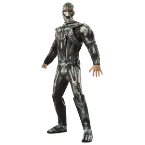 Adult's Mens Deluxe Marvel Avengers 2 Ultron Villain Robot Costume - Mens Large (42-44) 42-44" chest~ 5'8" - 6'2" approx 175-190lbs