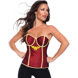 Adults Womens Sexy Wonder Woman Fishnet Corset Overlay Costume Accessory - Medium 8-10 28-30 waist 38-40 hips 36-38 bust B-C