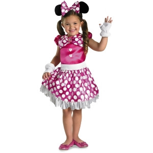 Disney Mickey Mouse Clubhouse Pink Minnie Mouse Costume - Girls Medium (7-8) for ages 5-7~ 58-66 lbs approx 26"-27" chest~ 22.5"-23" waist~ 27-29" hip