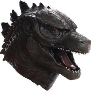 Adults Deluxe Godzilla Latex Mask Overhead Full Mask Dinosaur Costume Accessory Standard size - All