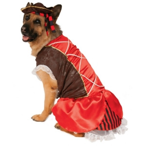 Big Dogs Pirate Girl Swashbuckler Jack Sparrow Dog Pet Costume - PetXXXL 38" Neck to tail & 35" chest