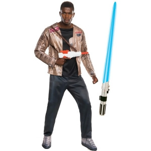 Star Wars Episode Vii Deluxe Finn Adults Costume And Lightsaber Bundle - Mens X-Large (44-46) 44-46" chest~ 5'9" - 6'2" approx 190-210lbs