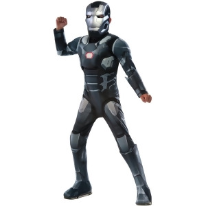 Child's Boys Deluxe Avengers War Machine Captain America Civil War Costume - Boys Medium (8-10) for ages 5-7 approx 27"-30" waist~ 50-54" height