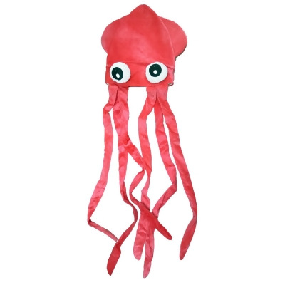 Novelty Pink Squid With Long Tentacles Party Hat Cap Costume Accessory - Standard size 