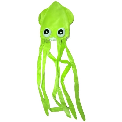Novelty Green Squid With Long Tentacles Party Hat Cap Costume Accessory - Standard size 