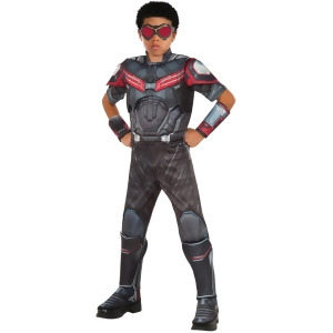 Child's Boys Deluxe Avengers Falcon Captain America Civil War Costume - Boys Small (4-6) for ages 3-5 approx 25"-26" waist~ 44-48" height
