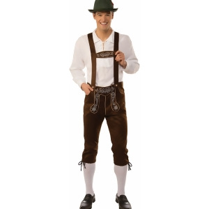 Adult's Mens German Oktoberfest Lederhosen Costume - Mens Large (42) 5'7" - 6'1" approx 150-180lbs