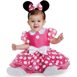 Child's Girls Prestige Disney Minnie Mouse Dress Costume - Newborn (6-12M) approx 18"-19" chest~ 18-19" waist~ up to 16 lbs