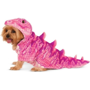 Pink Jurassic Dinosaur Dino Lizard For Pet Dog Costume - Pet Medium (17) 15" Neck to tail & 17" chest