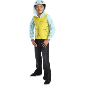 Child's Squirtle Water Type Starter Original 150 Pokemon Hoodie Costume - Boys Large (12-14) for ages 8-10 approx 31"-34" waist~ 55-60" height