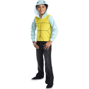 Child's Squirtle Water Type Starter Original 150 Pokemon Hoodie Costume - Boys Medium (8-10) for ages 5-7 approx 27"-30" waist~ 50-54" height