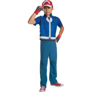 Child's Deluxe Ash Ketchum Pallet Town Pokemon Xy Master Costume - Boys Large (12-14) for ages 8-10 approx 31"-34" waist~ 55-60" height