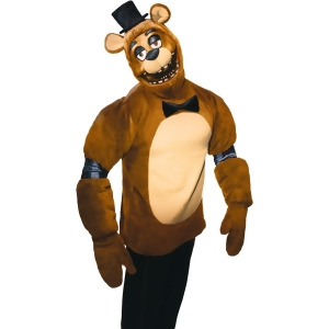 Adults Five Nights At Freddy's Plush Freddy Bear Survival Horror Costume - Mens Small (34-36) 34-36" chest~ 5'6" - 5'10" approx 100-125lbs
