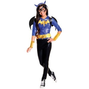 Child's Girls Deluxe Dc Superhero Girls Batgirl Costume With Wings - Girls Large (12-14) for ages 8-10 approx 31"-34" waist~ 55-60" height