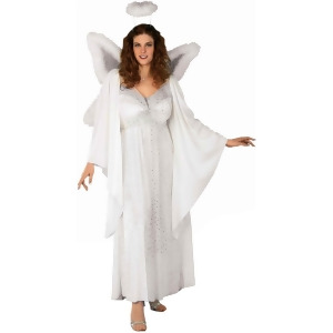 Adult's Womens Biblical Heavenly Angel Dress Costume X-Large 16-22 Womens plus 16-22 approx 36-45 waist 42-49 hips 40-46 - All