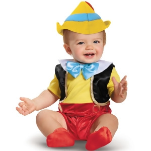 Child's Boys Disney Puppet Pinocchio Costume - Newborn (6-12M) approx 18"-19" chest~ 18-19" waist~ up to 16 lbs