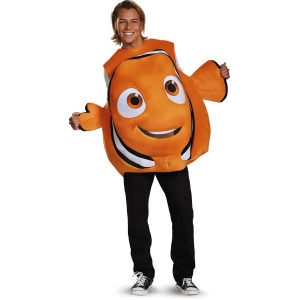 Adult's Mens Finding Dory Nemo Clown Fish Tunic Costume One Size Up to a size Mens Large-XL 42-46 44-46 chest 38-42 waist 5'9 5'11 approx 195-220lbs -