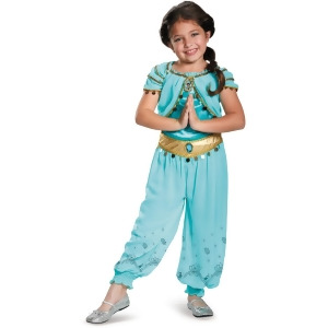 Child's Girls Disney Princess Prestige Jasmine Alladin Haram Costume - Girls Small (4-6x) for ages 3-5~ 39-50 lbs approx 23"-26" chest~ 21"-23" waist~