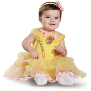 Child's Girls Classic Disney Princess Beauty And The Beast Belle Dress Costume - Infant (12-18M) approx 19-20" chest~ 19-20" waist for 28-32" height &