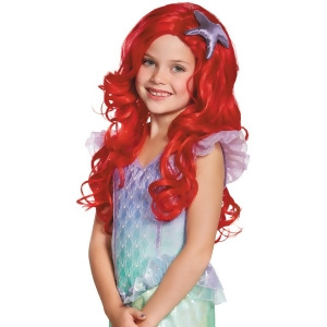 Girls Ultra Prestige Disney Princess Ariel The Little Mermaid Wig Accessory Standard size - All