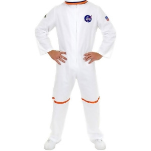 Adult Men's White Nasa Astronaut Space Suit Costume - Mens Large (42-44) 42-44" chest~ 5'8" - 6'2" approx 175-190lbs