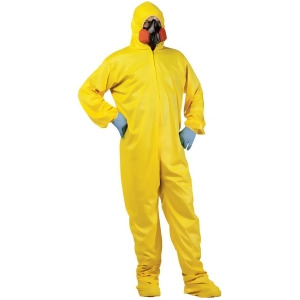 Mens Zombie Infection Outbreak Scientist Hazmat Suit Costume Standard 33-42 Men's Standard 33-42 approx 25 waist 33 chest 5'6 height 31 inseam 17 neck