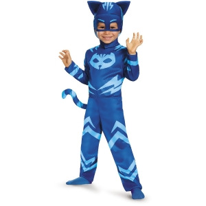 Child's Boys Classic Catboy Pj Masks Superhero Costume - Boys Small (4-6) for ages 3-5~ 36-47 lbs approx 23"-25" chest~ 21"-22" waist~ 23-25" hips~ 16