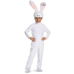 Child's Girls The Secret Life Of Pets Snowball Rabbit Bunny Costume - Toddler (3T-4T) approx 22-23" chest~ 20-21" waist for 39-42" height & 34-38 lbs