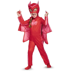 Child's Girls Classic Owlette Pj Masks Superhero Costume - Toddler (3T-4T) approx 22-23" chest~ 20-21" waist for 39-42" height & 34-38 lbs