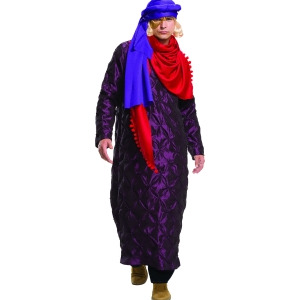 Adult's Mens Zoolander Hansel Fashion Model Costume Robes With Headpiece - Mens X-Large (44-46) 44-46" chest~ 5'9" - 6'2" approx 190-210lbs