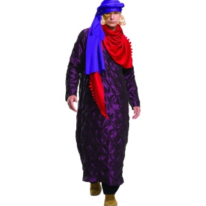 Adult's Mens Zoolander Hansel Fashion Model Costume Robes With Headpiece - Mens Large (42-44) 42-44" chest~ 5'8" - 6'2" approx 175-190lbs