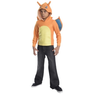 Child's Charizard Fire Type Starter Original 150 Pokemon Hoodie Costume - Boys Large (12-14) for ages 8-10 approx 31"-34" waist~ 55-60" height