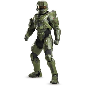 Adult's Mens Ultra Prestige Halo Master Chief John-117 Green Armor Costume - Mens Large-XL (42-46) 44-46" chest - 38-42" waist - 5'9" - 5'11" approx 1
