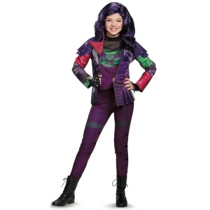 Child's Girls Prestige Mal Isle Of The Lost Descendants Disney Costume - Girls Large (10-12) for ages 8-10~ 60-87 lbs approx 28"-30" chest~ 24"-25" wa