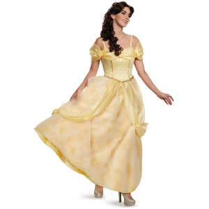 Womens Ultra Prestige Beauty And The Beast Belle Ball Gown Dress Costume - Womens Medium (8-10) 27-29 waist~ 39-41 hips~ 35-37 bust~ B-C