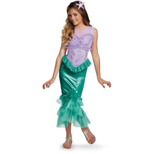 Tween Girls Disney Princess The Little Mermaid Ariel Dress Costume - Girls Medium (7-8) ages 5-7~ 58-66 lbs approx 26"-27" chest & 22.5"-23" waist~ 27