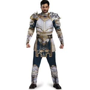 Adult's Mens World Of Warcraft King Llane Wrynn Azeroth Costume - Mens Large-XL (42-46) 44-46" chest~ 38-42" waist~ 5'9" - 5'11" approx 195-220lbs