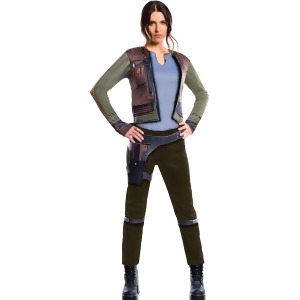Adult's Womens Deluxe Star Wars Rogue One Jyn Erso Rebellion Rebel Costume - Womens Small (4-6) approx 32-34" bust & 22-24" waist