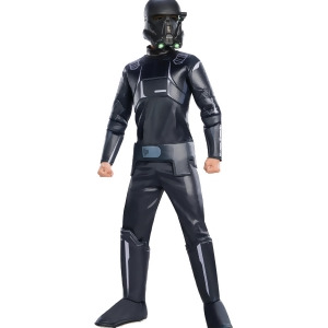 Child's Boys Deluxe Star Wars Rogue One Death Trooper Empire Soldier Costume - Boys Small (4-6) for ages 3-5 approx 25"-26" waist~ 44-48" height