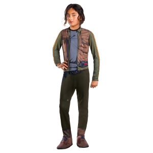Child's Girls Star Wars Rogue One Jyn Erso Rebellion Rebel Costume - Girls Small (4-6) for ages 3-5~ 36-47 lbs approx 23"-25" chest~ 21"-22" waist~ 23