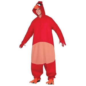 Adult's Mens Angry Birds Red Angered Mad Cardinal Bird Costume - Mens X-Large (44-46) 44-46" chest~ 5'9" - 6'2" approx 190-210lbs