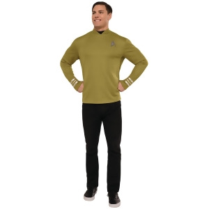 Star Trek Beyond Gold Captain Kirk Adult Command Costume Shirt - Mens X-Large (44-46) 44-46" chest~ 5'9" - 6'2" approx 190-210lbs