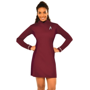 Womens Red Deluxe Sexy Star Trek Beyond Uhura Dress Costume - Womens Medium (10-14) approx 36-40" bust & 27-32" waist