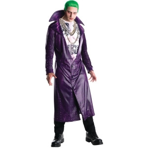 Adult's Mens Deluxe Dc Comics Joker Suicide Squad Villain Costume - Mens Large (42-44) 42-44" chest~ 5'8" - 6'2" approx 175-190lbs