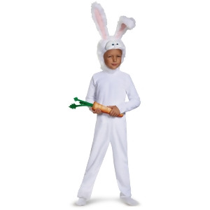 Child's Girls Deluxe The Secret Life Of Pets Snowball Rabbit Bunny Costume - Girls Small (4-6x) for ages 3-5~ 39-50 lbs approx 23"-26" chest~ 21"-23" 