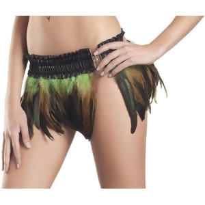 Womens Sexy Exotic Green Turkey Feather Mini Skirt - Womens Small-Medium (4-8) - Bust (32"-36") - Waist (23"-27") - Hips (34"-38") - Cup (A-B)