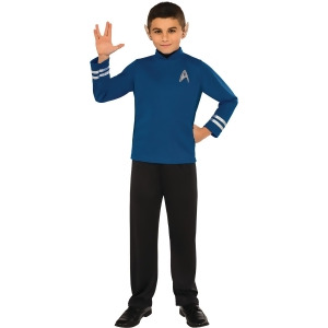 Child's Boys Star Trek Beyond Science Officer Spock Outift Costume - Boys Small (4-6) for ages 3-5 approx 25"-26" waist~ 44-48" height