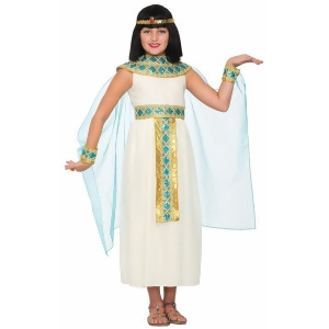 Child's Girls Egyptian Nile Queen Cleopatra Dress Costume - Girls Large (12-14) for ages 8-10 approx 31"-34" waist~ 55-60" height