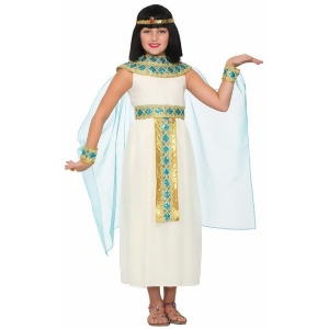 Child's Girls Egyptian Nile Queen Cleopatra Dress Costume - Girls Small (4-6) for ages 3-5~ 36-47 lbs approx 23"-25" chest~ 21"-22" waist~ 23-25" hips